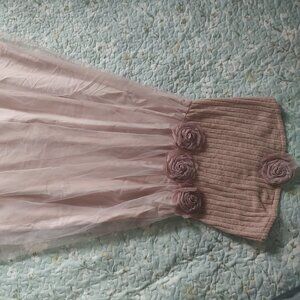 Lovely Dress with Rose Details -  Size S